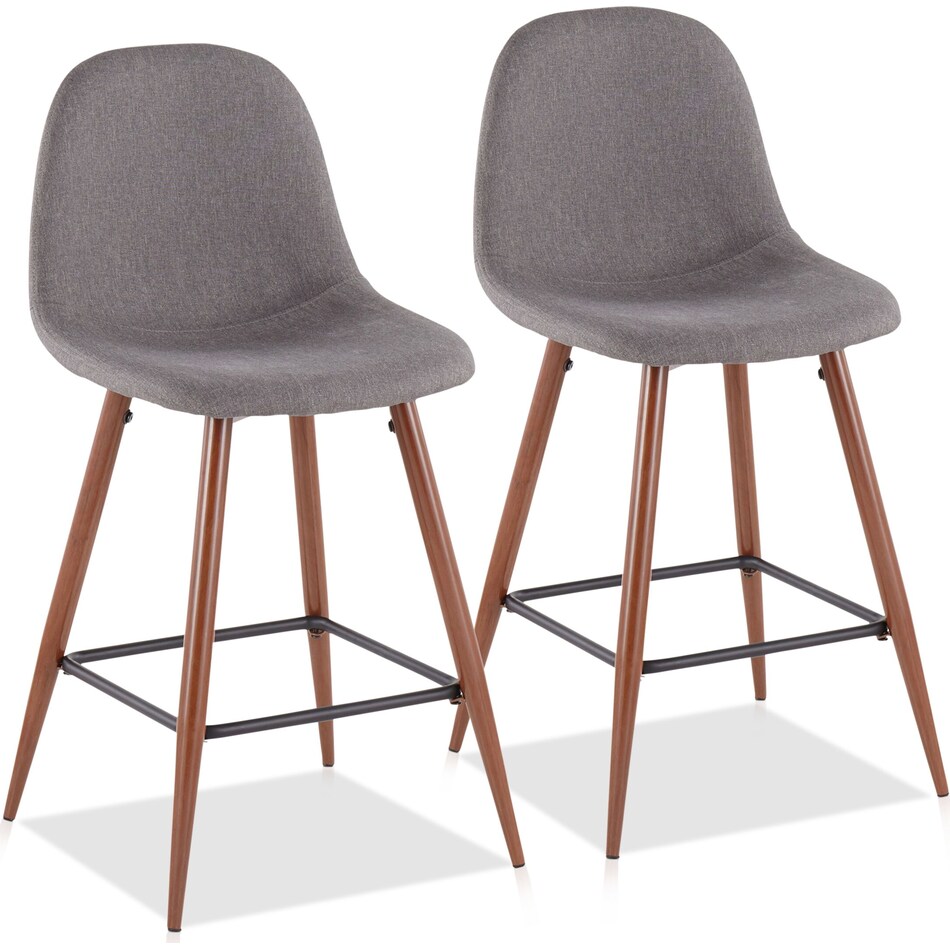 fitz gray counter height stool   