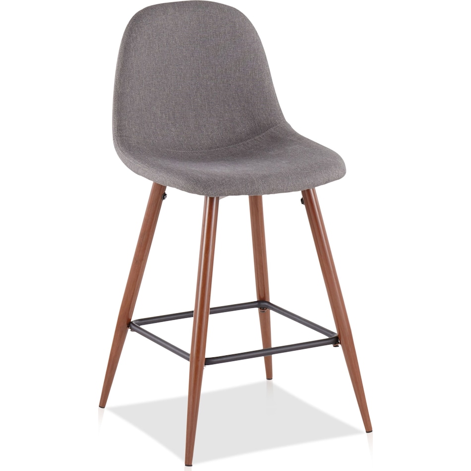 fitz gray counter height stool   