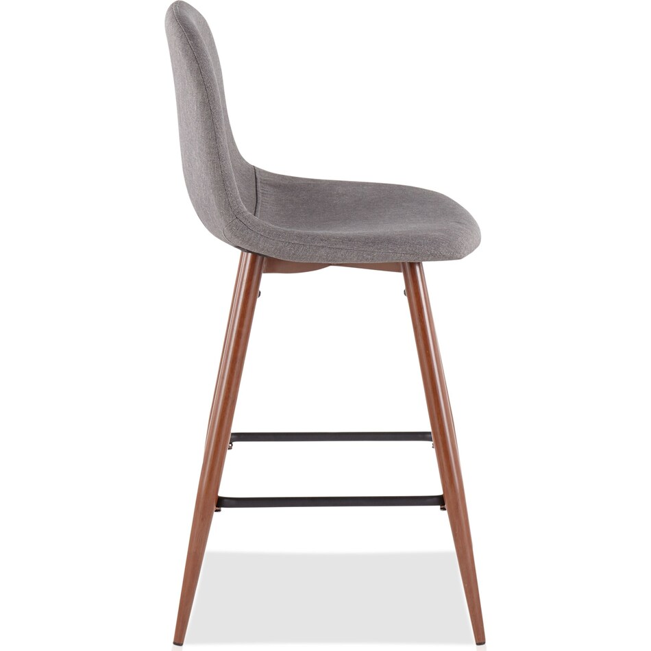 fitz gray counter height stool   