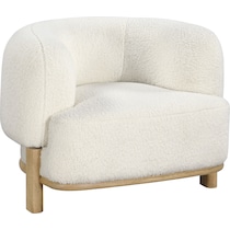 fitzroy white accent chair   