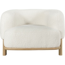 fitzroy white accent chair   