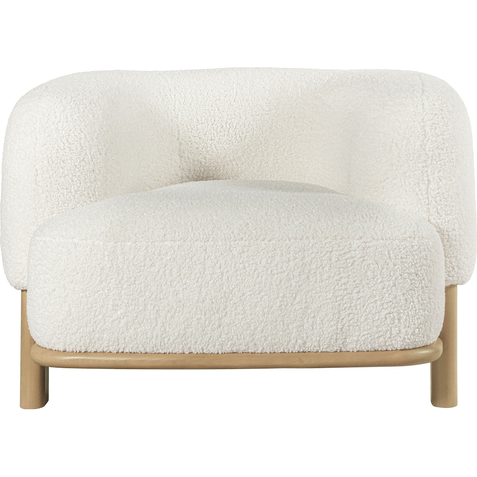 fitzroy white accent chair   