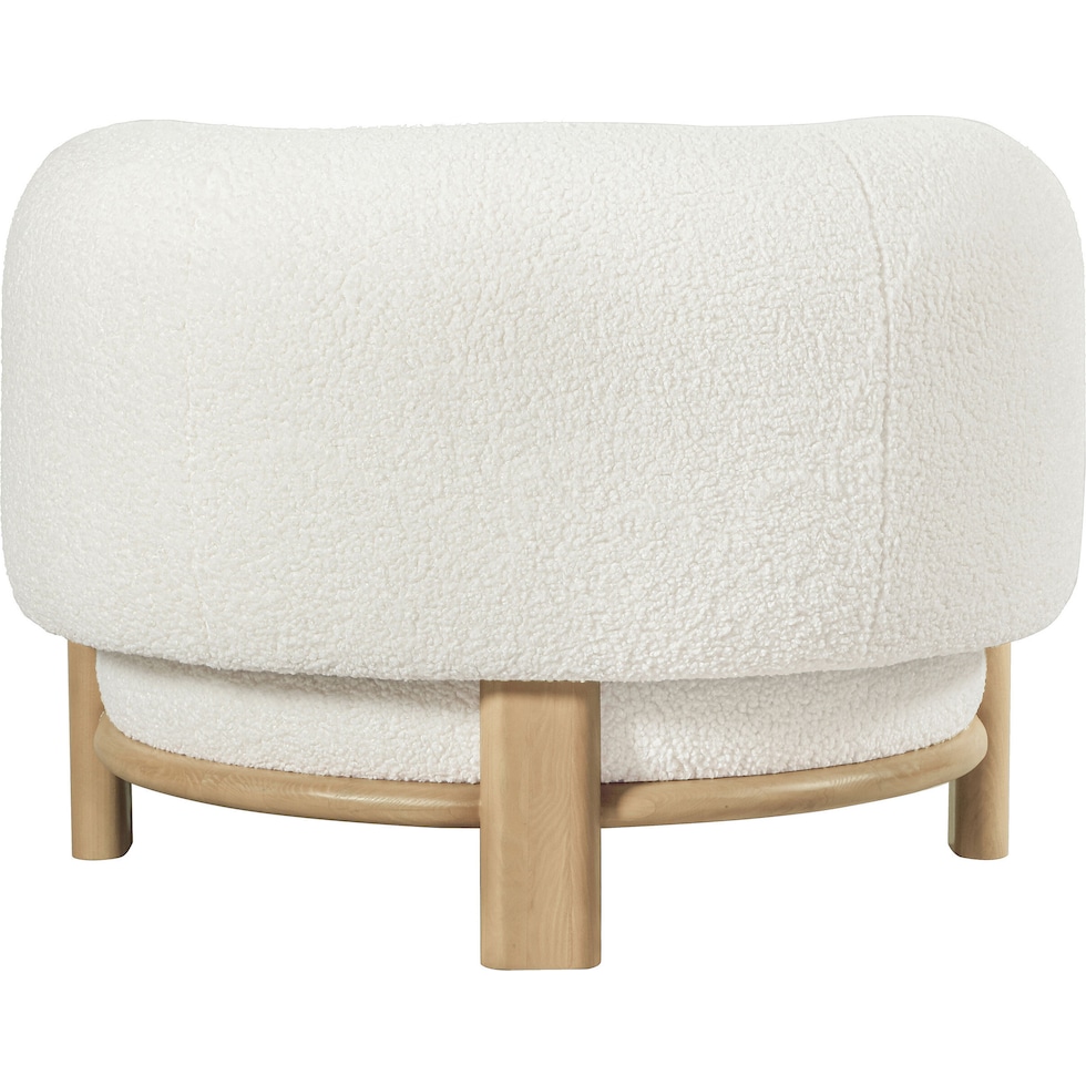 fitzroy white accent chair   