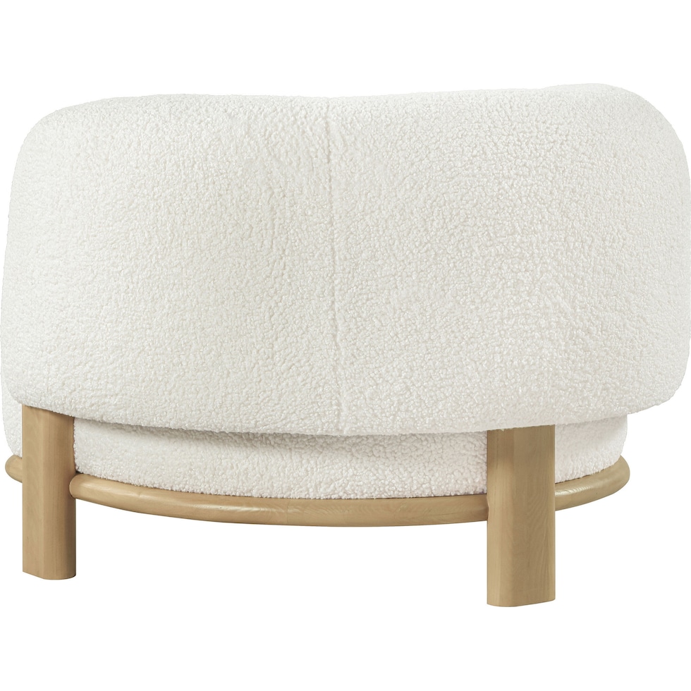 fitzroy white accent chair   
