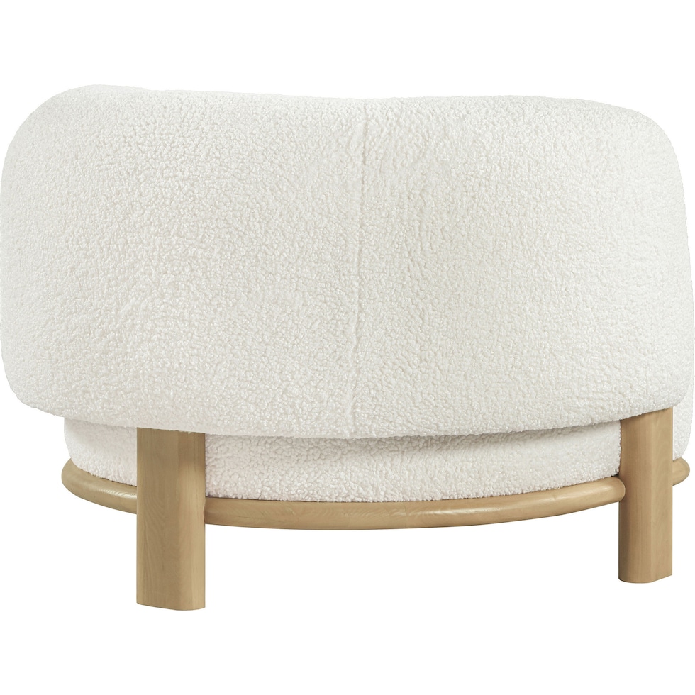 fitzroy white accent chair   