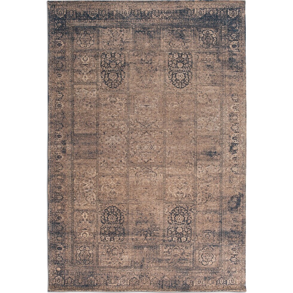 flat woven dark brown area rug ' x '   