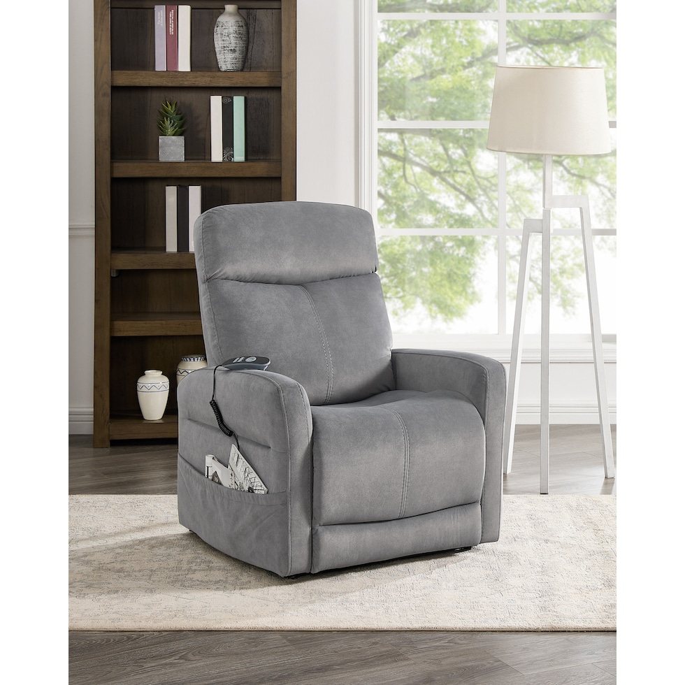 fletcher gray lift chair   