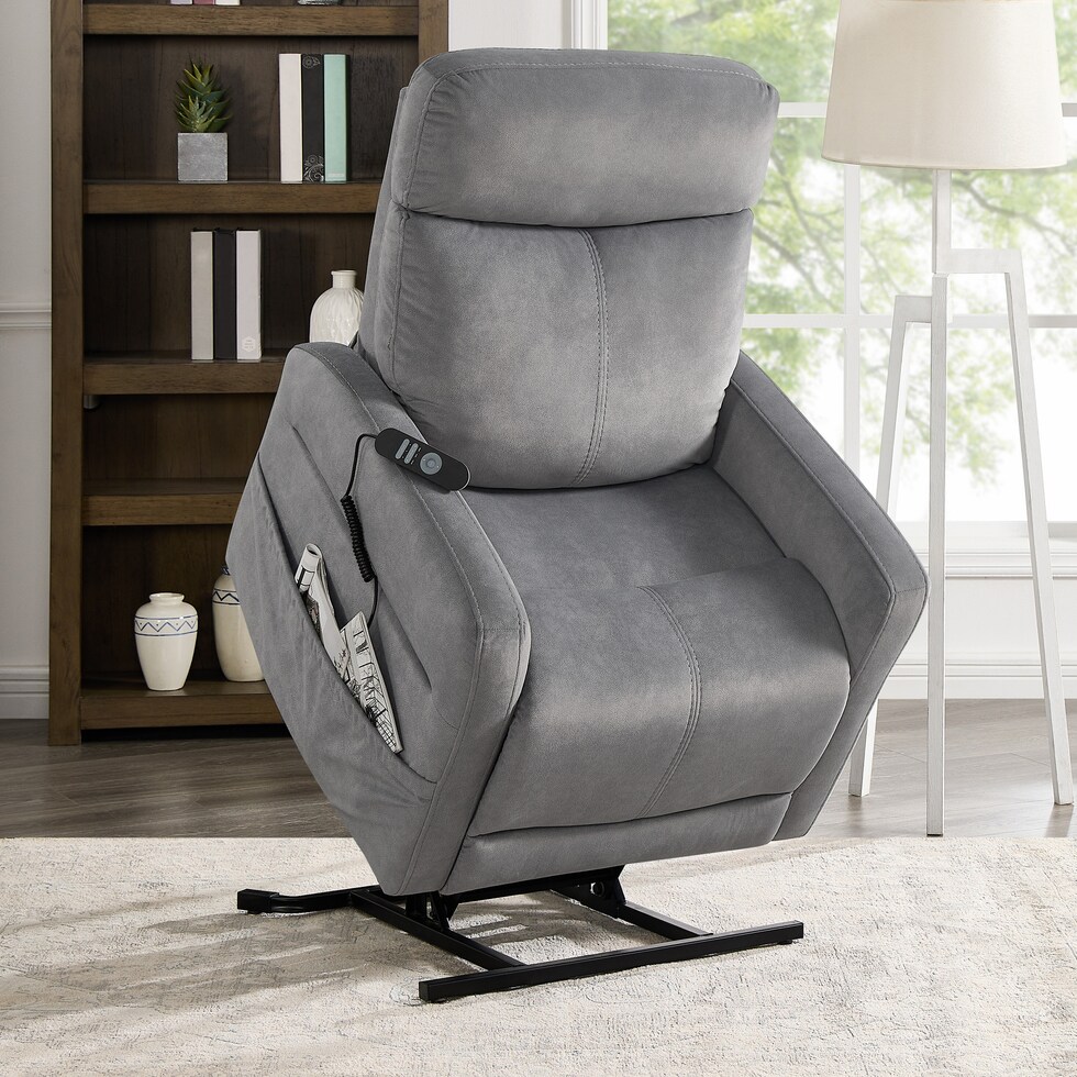 fletcher gray lift chair   