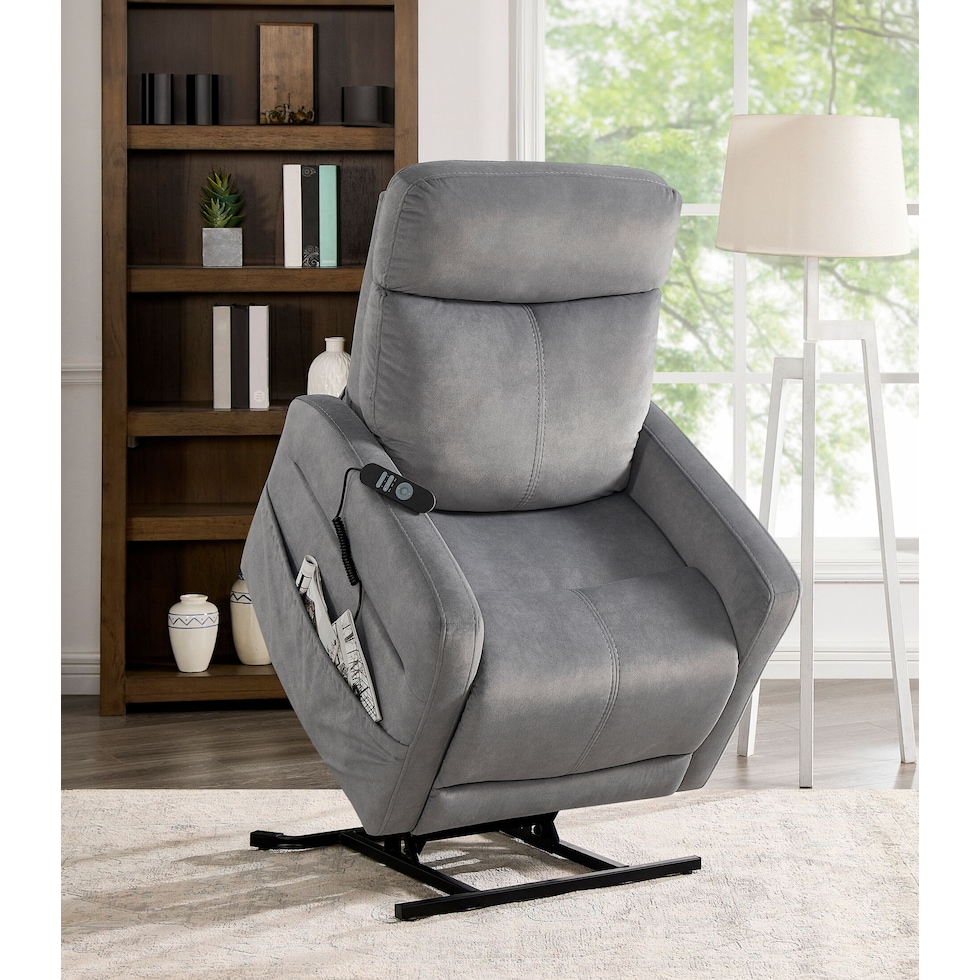 fletcher gray lift chair   