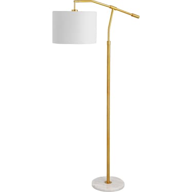 Waylon Floor Lamp - Gold/White