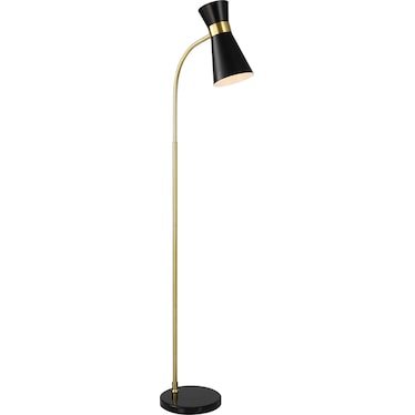 Enid Floor Lamp - Gold/Black