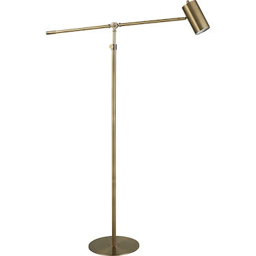 Murray Floor Lamp - Antique Brass