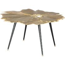 flora antique brass coffee table   