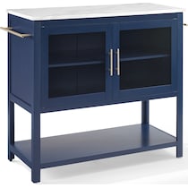 flora navy white kitchen island   