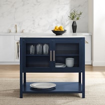 flora navy white kitchen island   