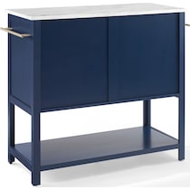 flora navy white kitchen island   