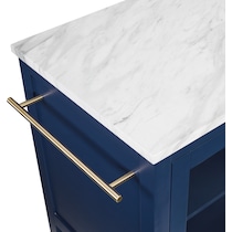 flora navy white kitchen island   