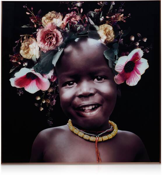 Floral Crown 40'' x 40'' Wall Art Value City Furniture