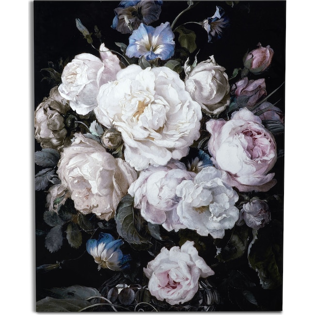 Home Accessories - Floral on Glass Wall Art