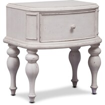 florence white nightstand   