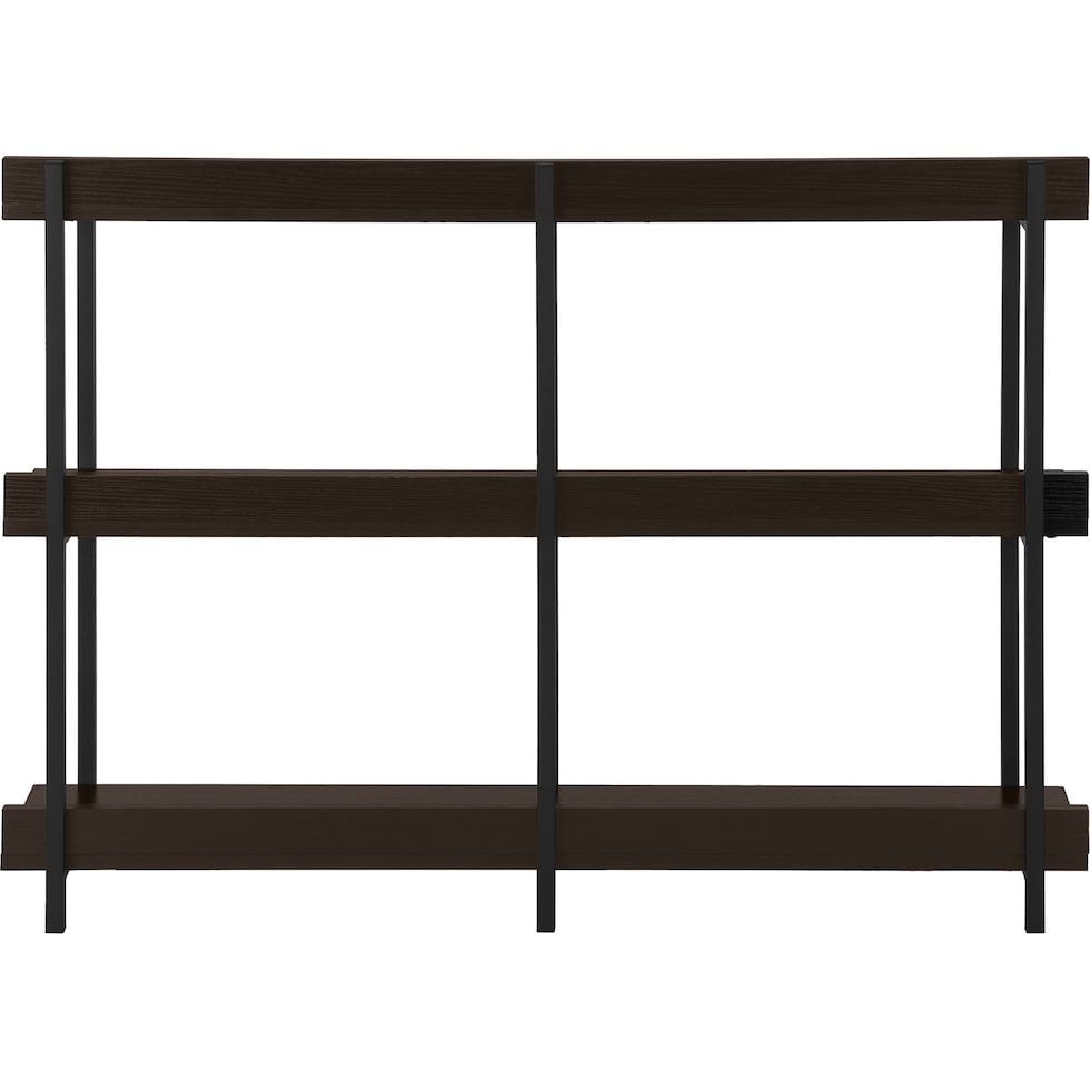 flores dark brown console table   