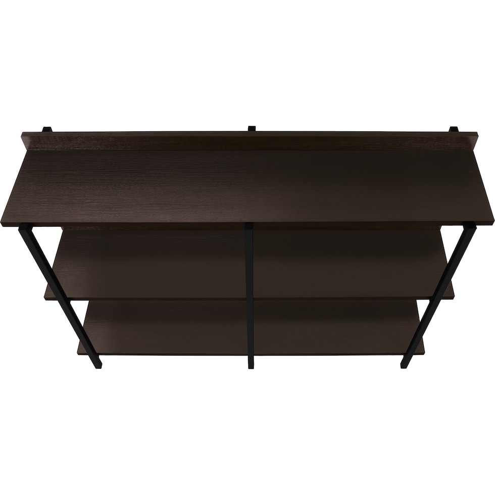 flores dark brown console table   