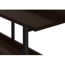 flores dark brown console table   