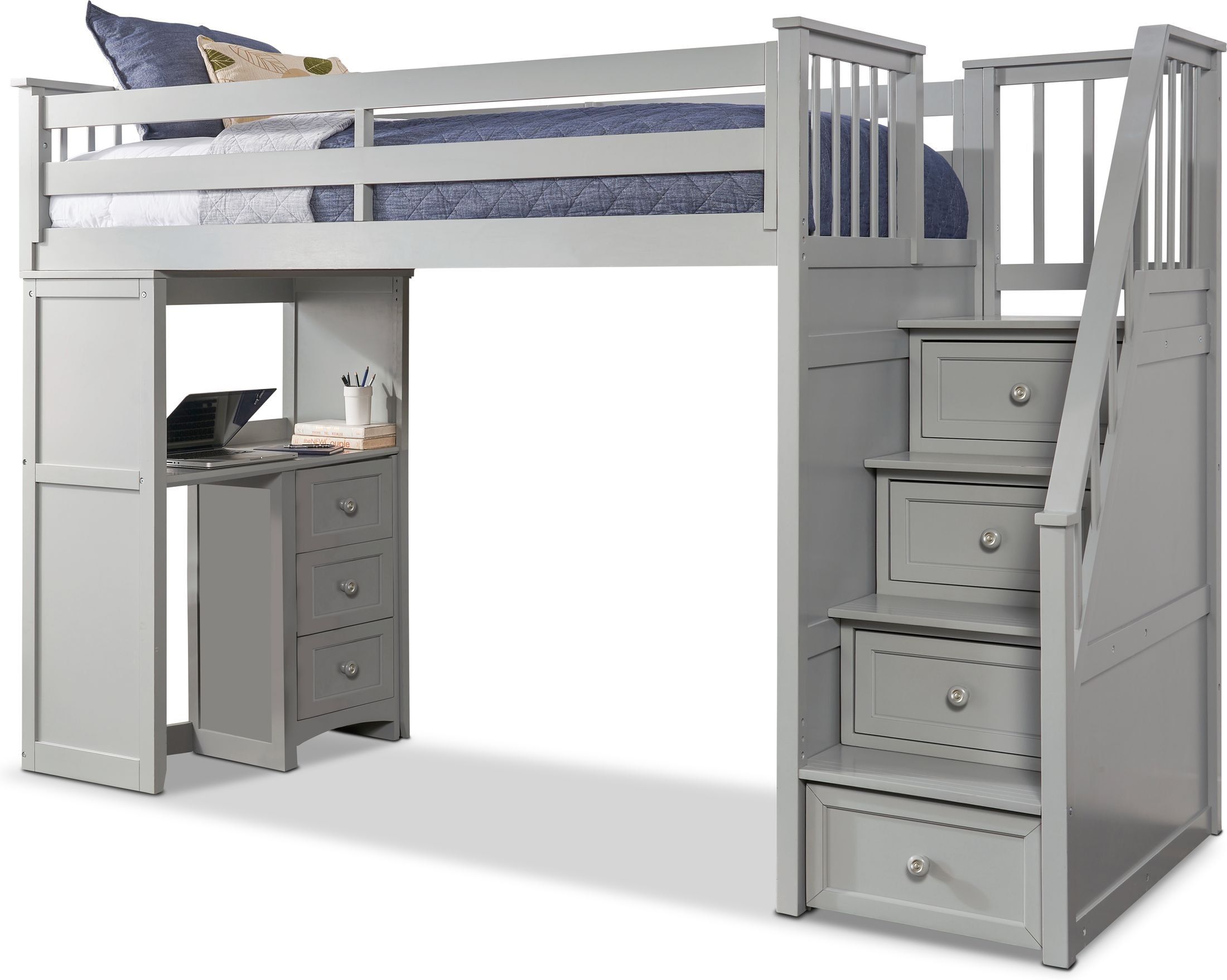 youth loft bed with stairs