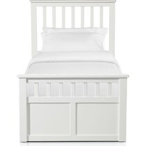 flynn youth white full bed   