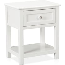 flynn youth white nightstand   