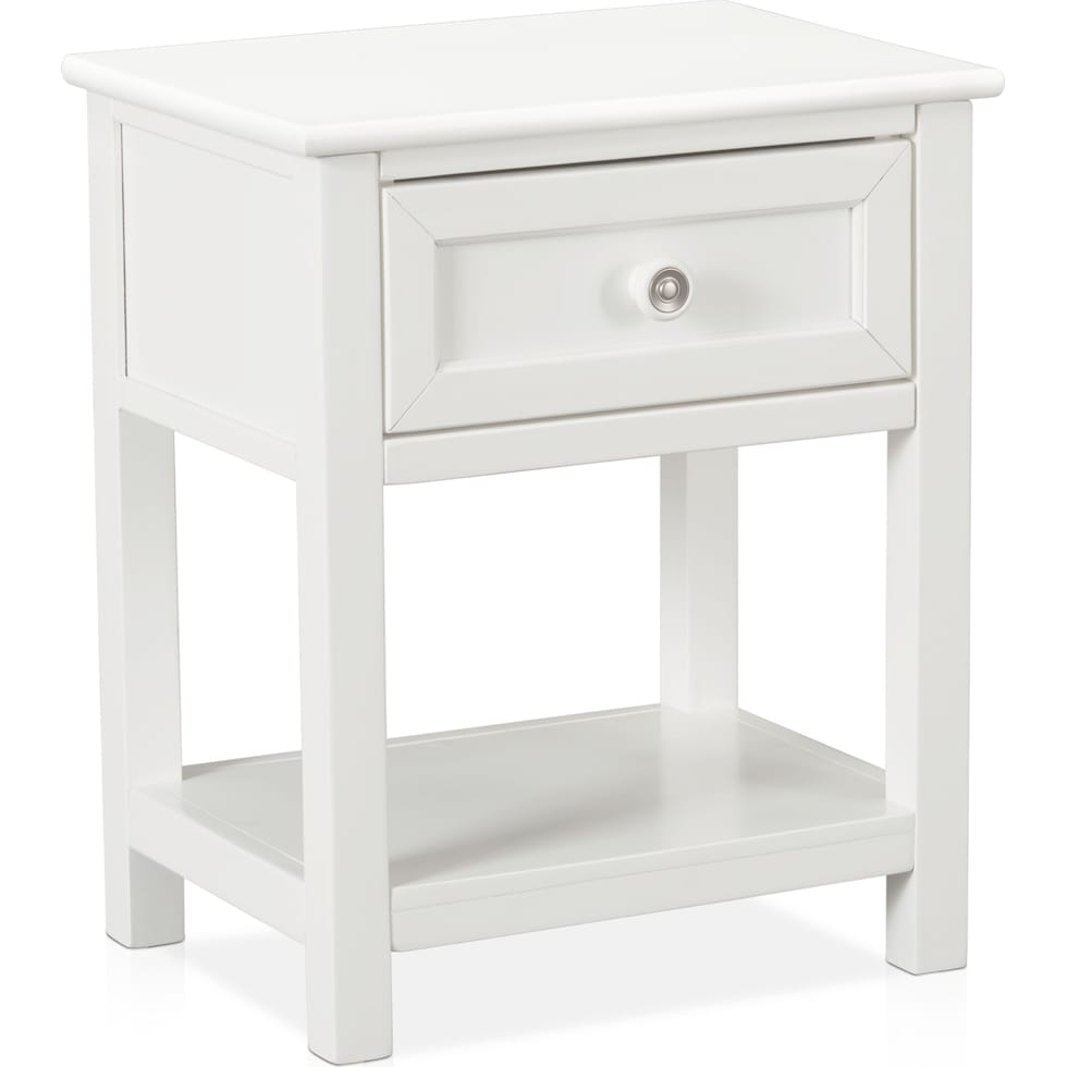 flynn youth white nightstand   