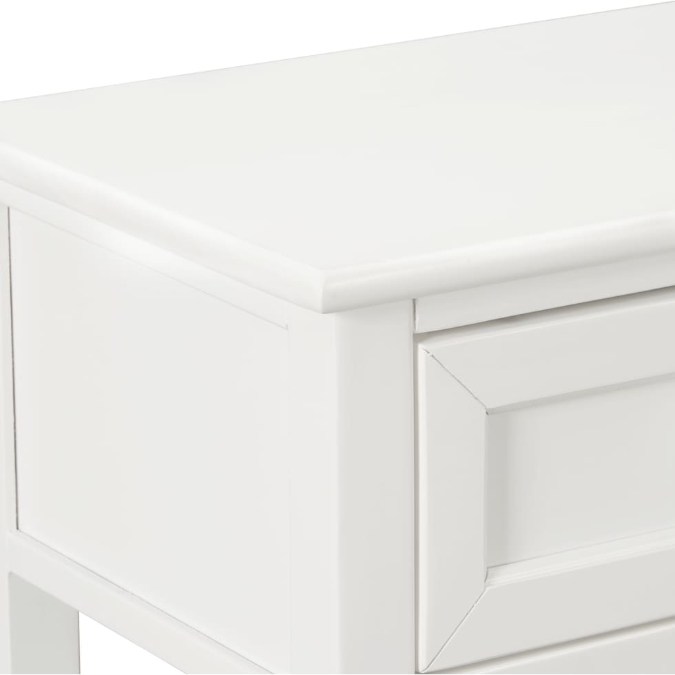 flynn youth white nightstand   