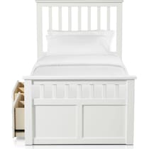 flynn youth white twin bed   