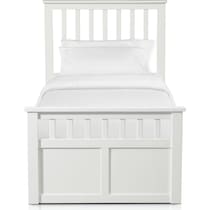 flynn youth white twin bed   