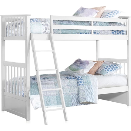 Flynn Twin over Twin Bunk Bed - White