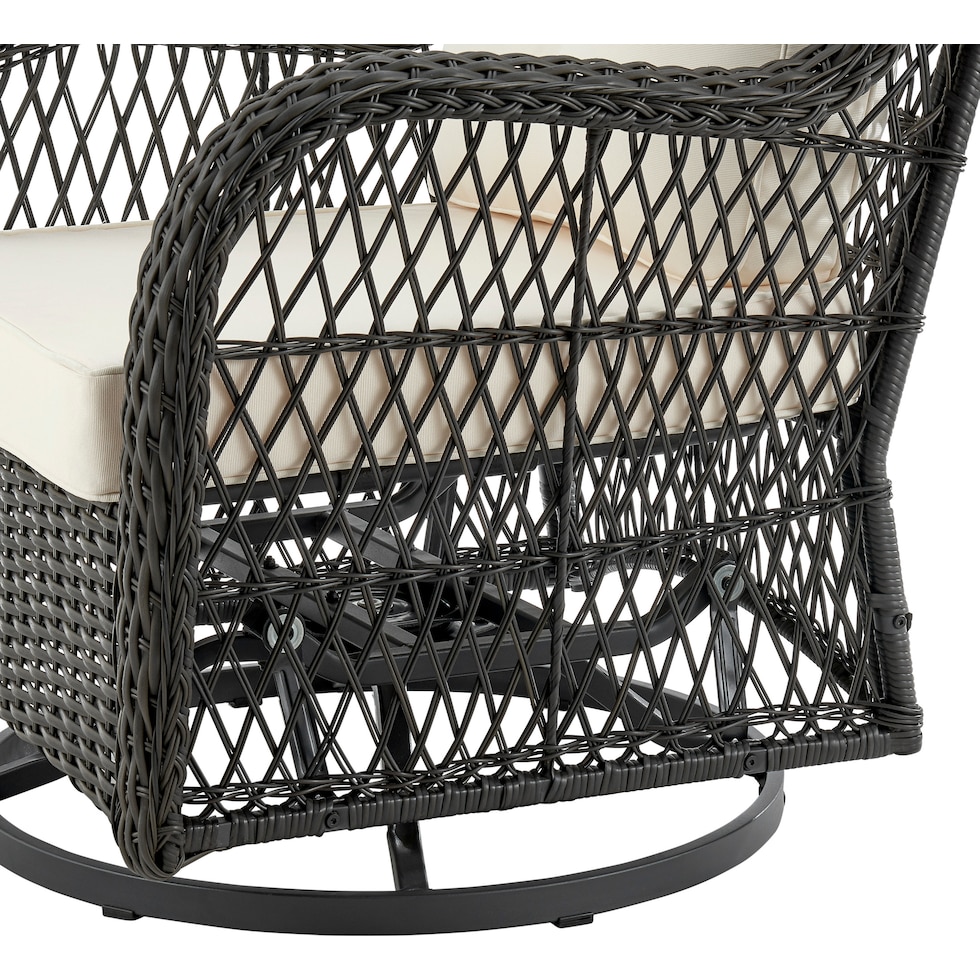 fontana gray cream outdoor chair set   