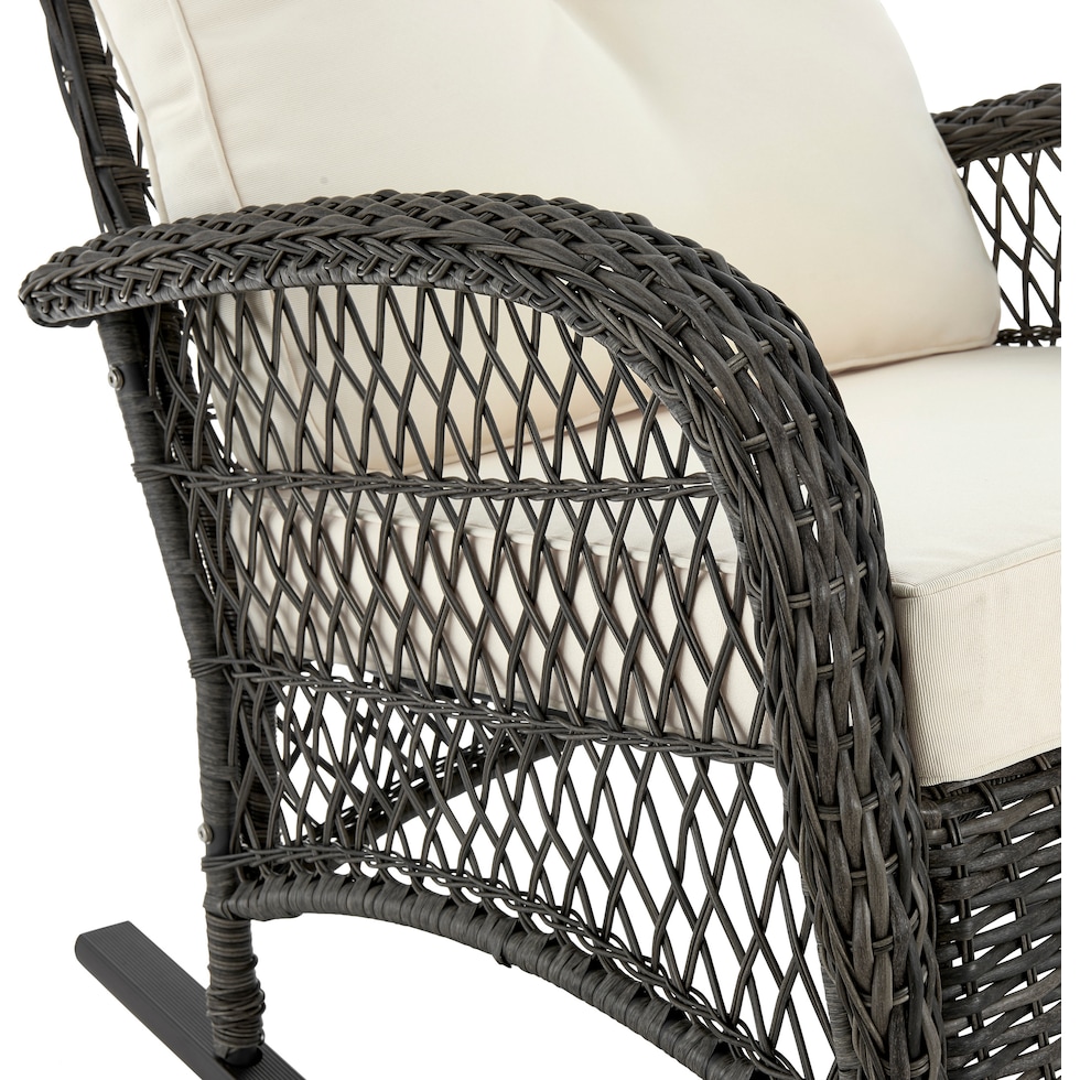 fontana gray cream outdoor chair   