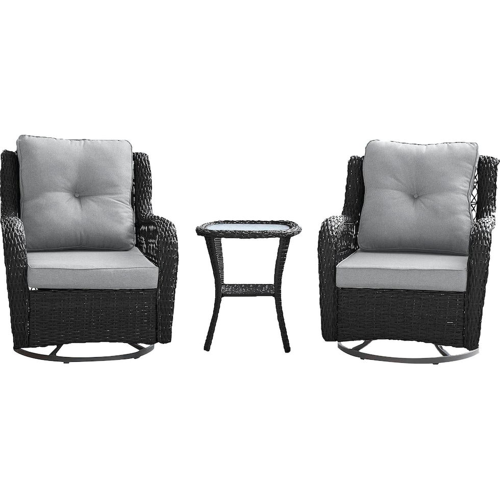 fontana gray outdoor chair set   