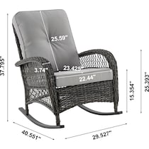 fontana gray outdoor chair   