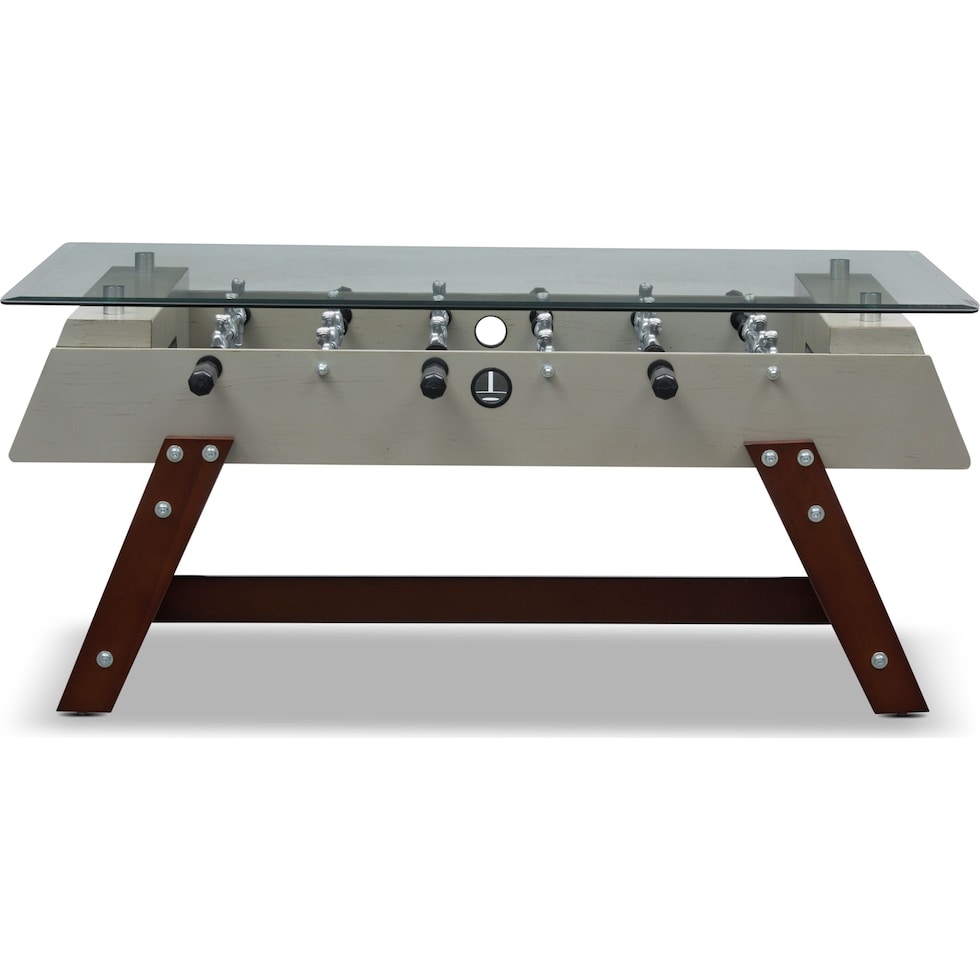 foosball gray coffee table   