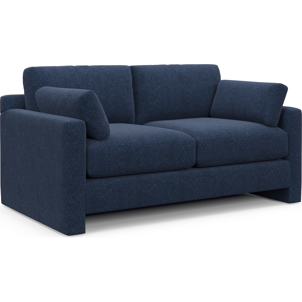 forbes blue loveseat   