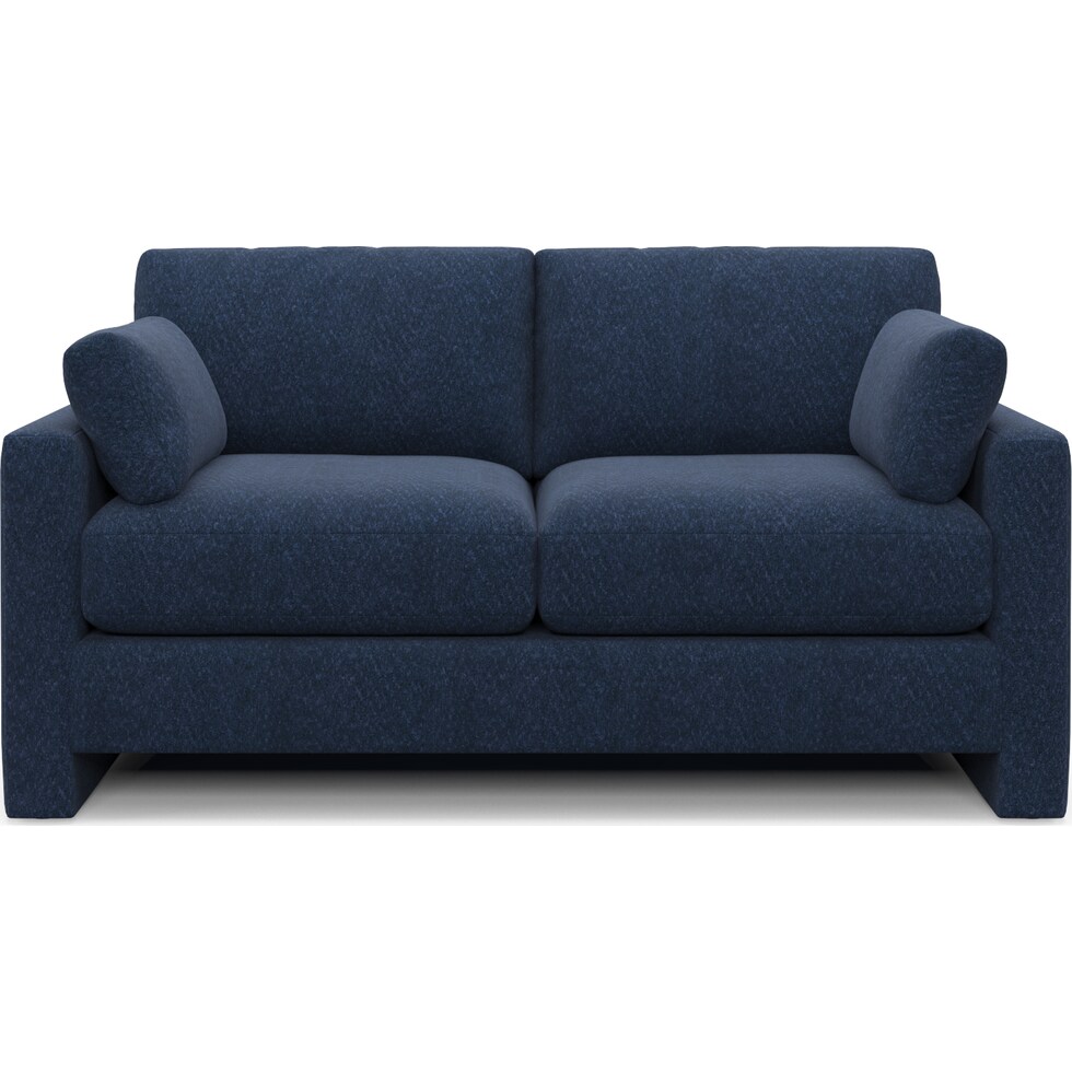 forbes blue loveseat   