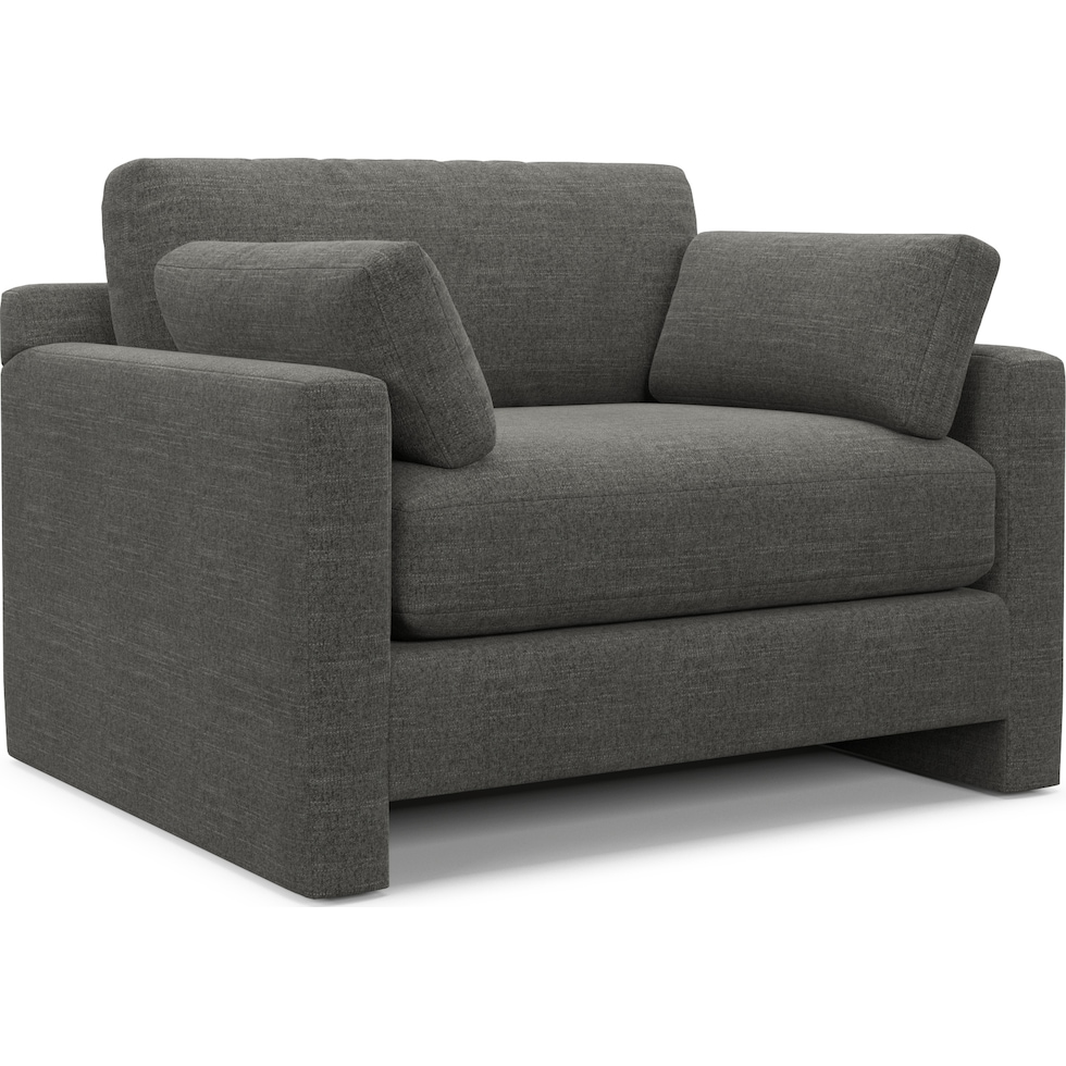 forbes gray chair and a half   