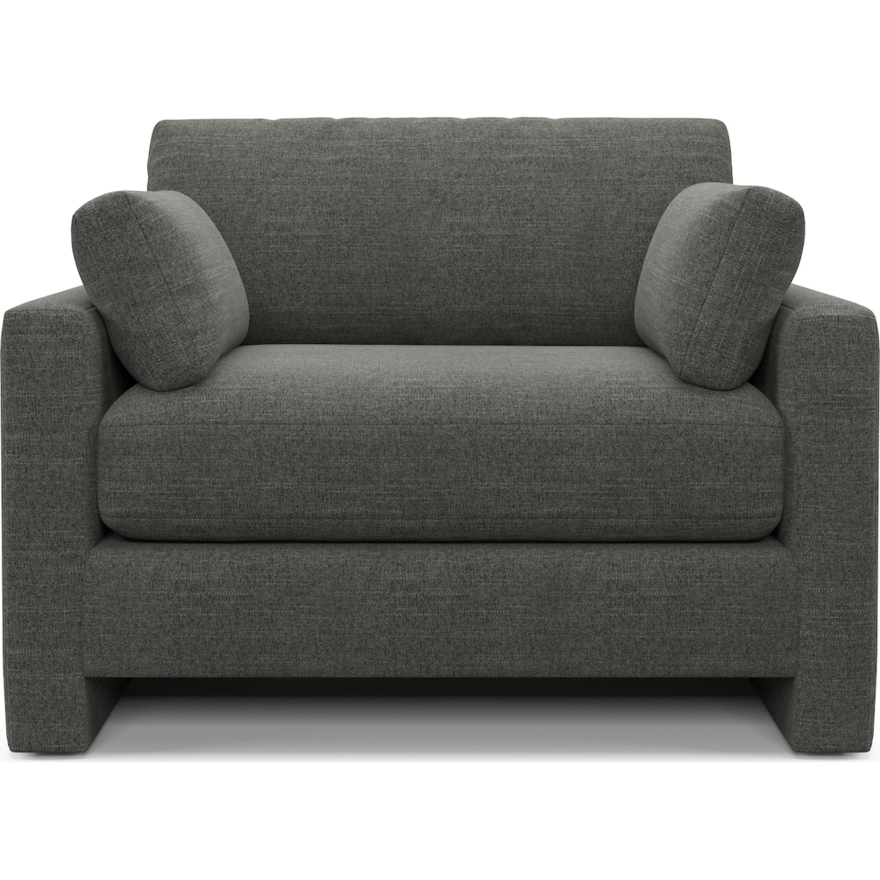 forbes gray chair and a half   