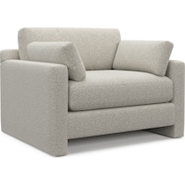 forbes gray chair and a half   