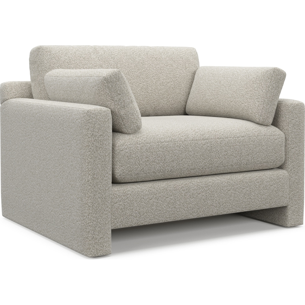 forbes gray chair and a half   