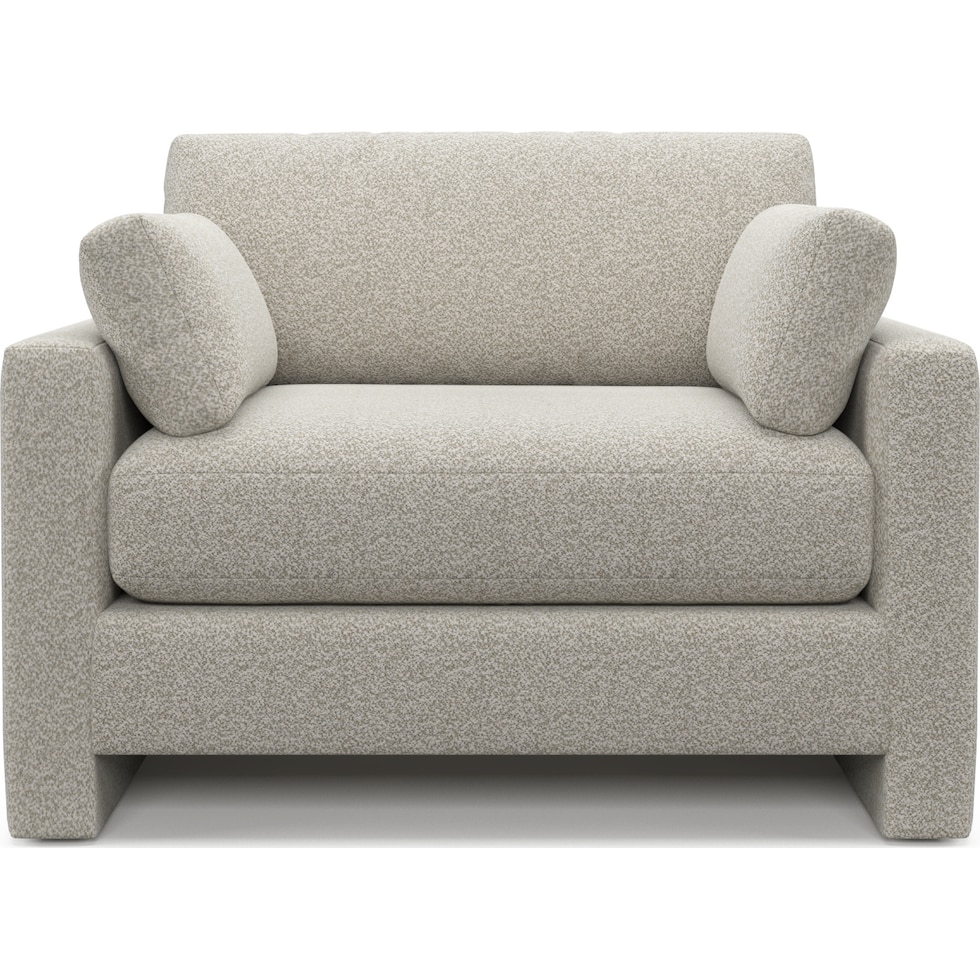 forbes gray chair and a half   