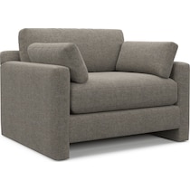 forbes gray chair and a half   