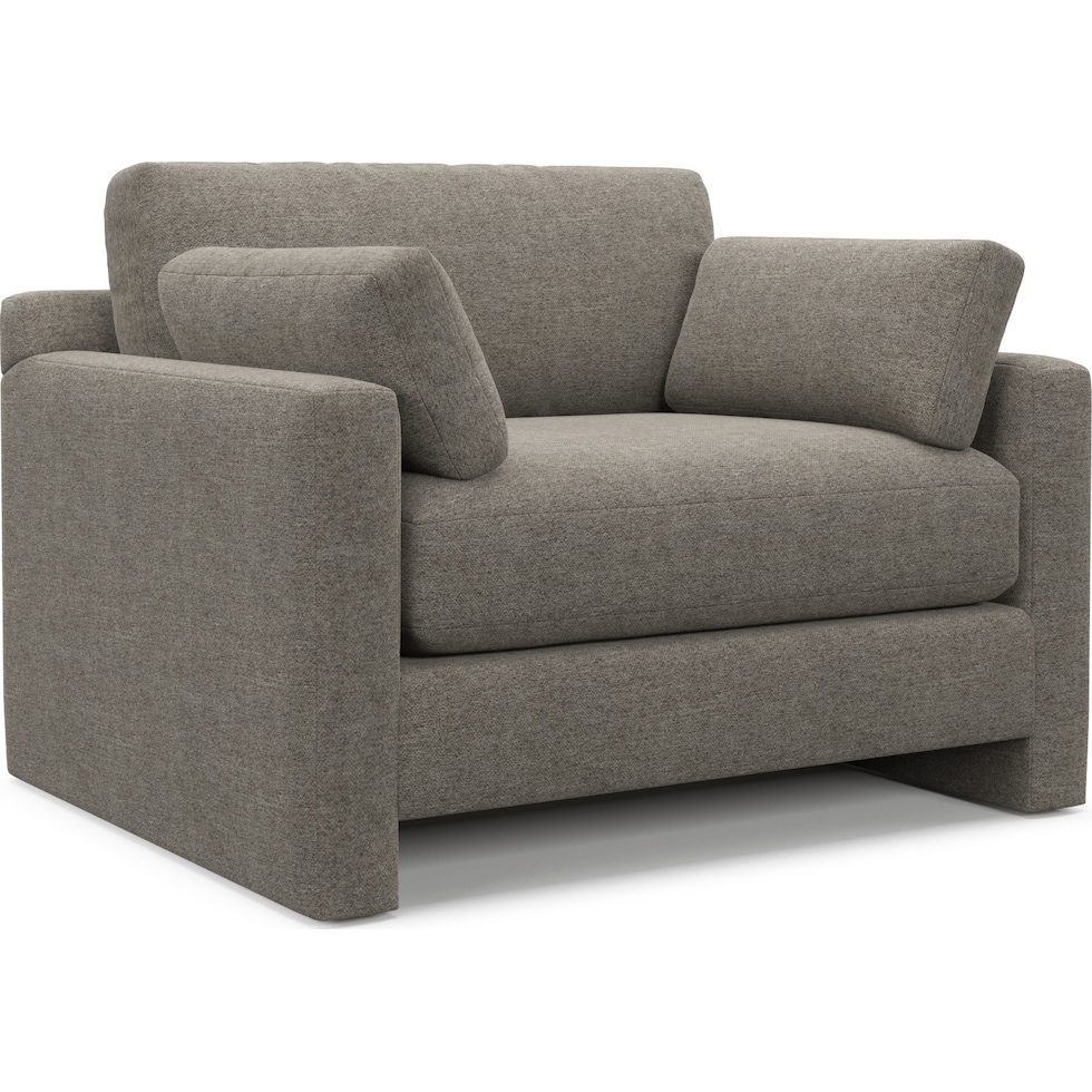 forbes gray chair and a half   