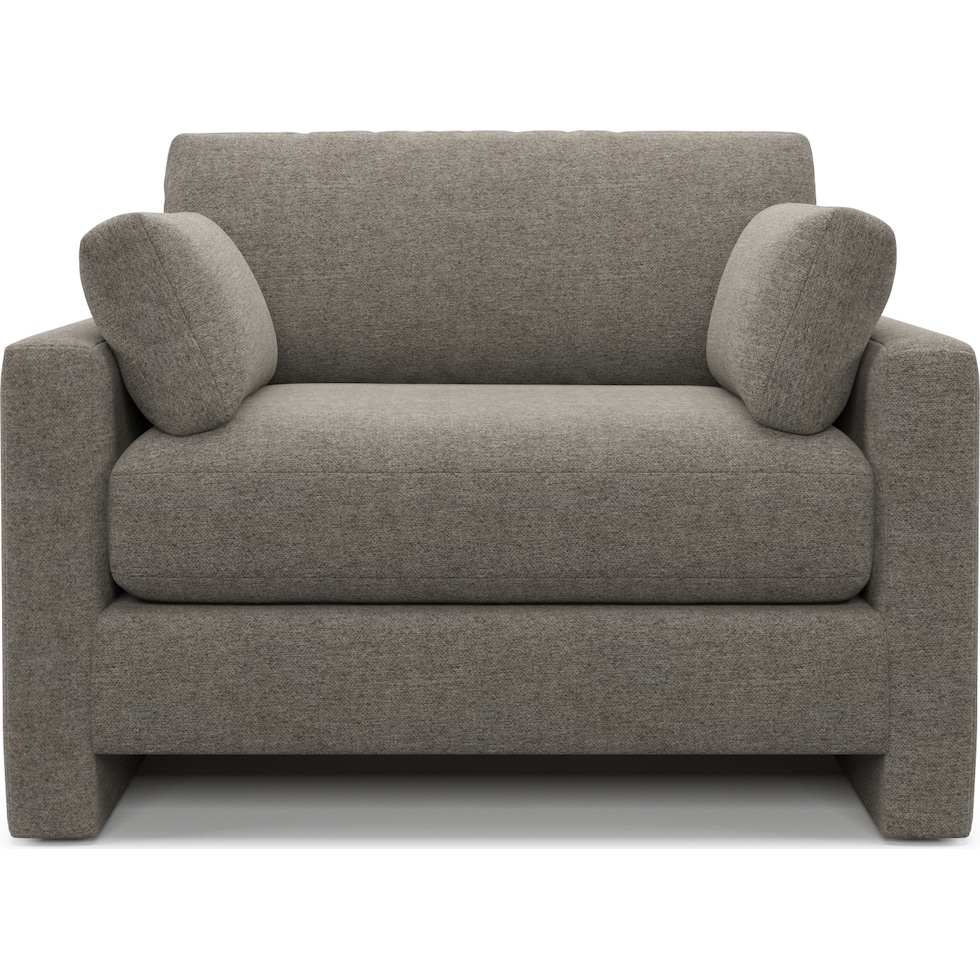 forbes gray chair and a half   